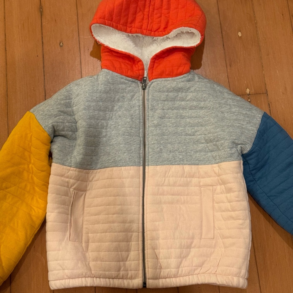 Kids Stem Colorblock Hooded Jacket with Sherpa - Picture 2 of 16